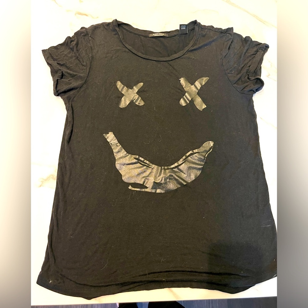 Maison Scotch Monochrome Print Tee